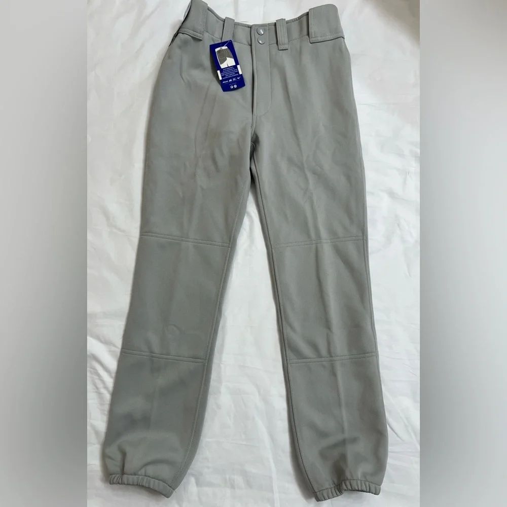 Mizuno Gray Sweatpants Elastic Cuffs Durable Fabric